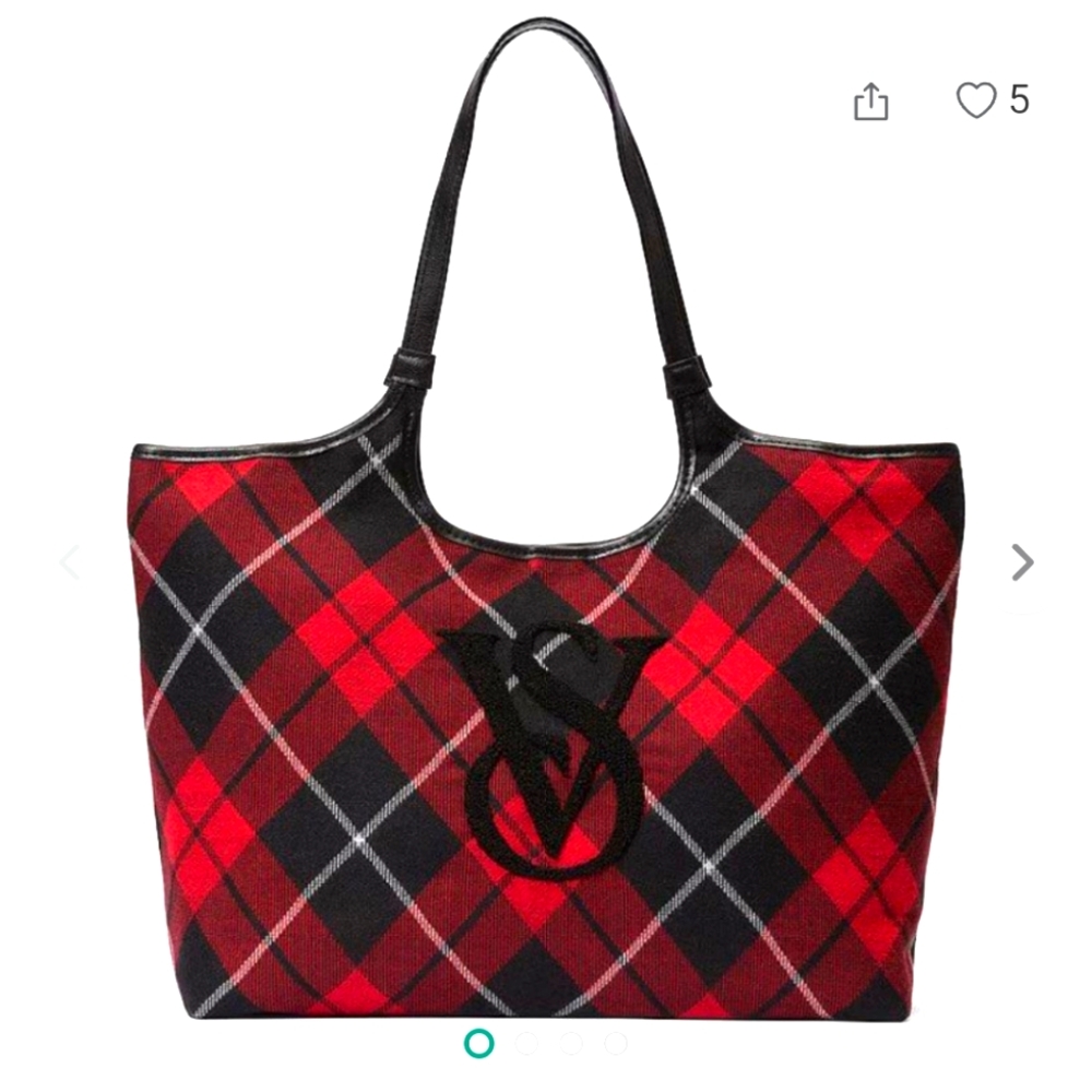 NWT / NIB Victoria's Secret Plaid Shoulder Bag